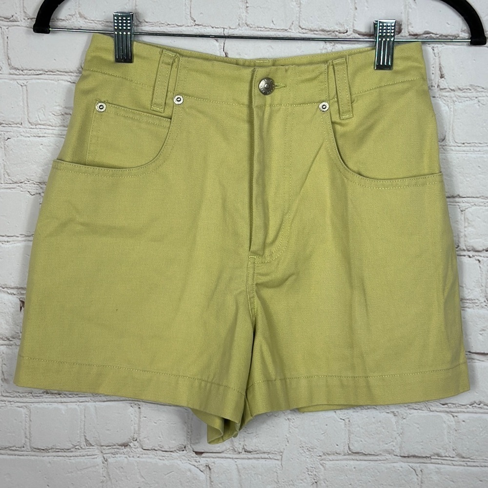 Banana Republic green high rise cotton shorts, sz‎ 0, GUC
